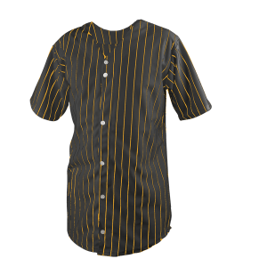 YOUTH BASEBALL JERSEY - BLACK / GOLD, M