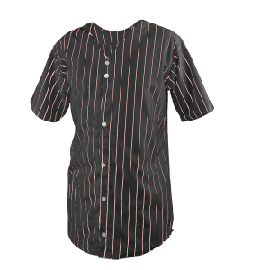 YOUTH BASEBALL JERSEY - BLACK / PINK, M