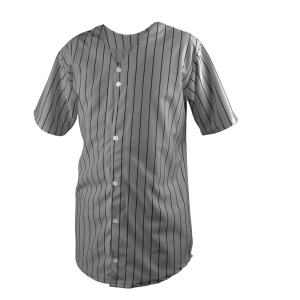 YOUTH BASEBALL JERSEY - Silver / Black, M