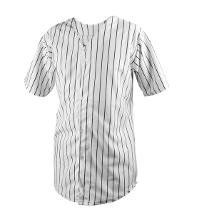 YOUTH BASEBALL JERSEY - White / Black, M