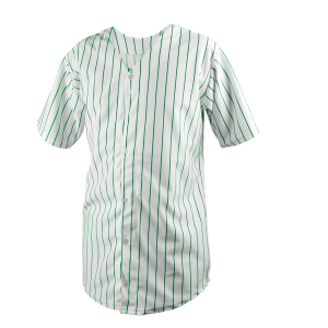 YOUTH BASEBALL JERSEY - WHITE / KELLY GREEN, M