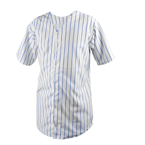 YOUTH BASEBALL JERSEY - WHITE / ROYAL BLUE, M