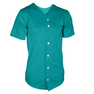 ADULT  BASEBALL JERSEY - Teal, M