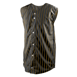 YOUTH BASEBALL JERSEY - BLACK / GOLD, M