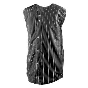 YOUTH BASEBALL JERSEY - BLACK / WHITE, M