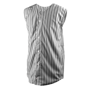 YOUTH BASEBALL JERSEY - Silver / Black, M