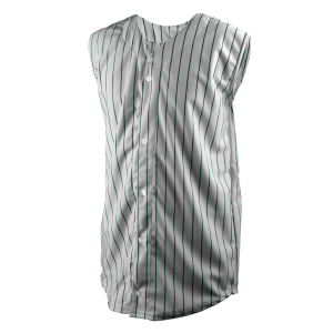 YOUTH BASEBALL JERSEY - SILVER / DARK GREEN, M