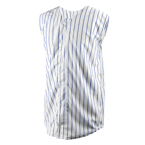 YOUTH BASEBALL JERSEY - WHITE / ROYAL BLUE, M
