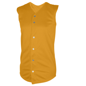 ADULT  BASEBALL JERSEY - Gold, M