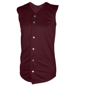 ADULT  BASEBALL JERSEY - Maroon, M