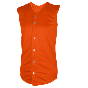 ADULT  BASEBALL JERSEY - Orange, M