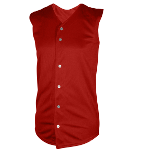 ADULT  BASEBALL JERSEY - Red, M