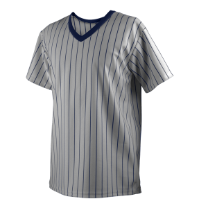 ADULT  ALL SPORT SHIRT - SILVER / NAVY BLUE, M