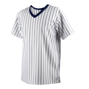 ADULT  ALL SPORT SHIRT - WHITE / NAVY BLUE, M