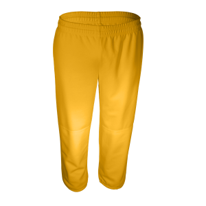 ADULT  BASEBALL / SOFTBALL PANTS - Gold, M