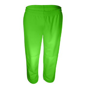 ADULT  BASEBALL / SOFTBALL PANTS - Neon Green, M