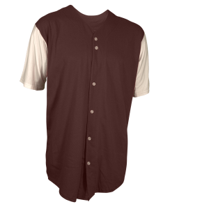 ADULT  BASEBALL JERSEY - Brown, M
