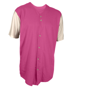 ADULT  BASEBALL JERSEY - Fuchsia, M