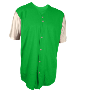 ADULT  BASEBALL JERSEY - Kelly Green, M