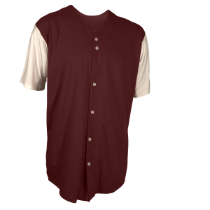 ADULT  BASEBALL JERSEY - Maroon, M