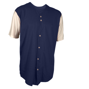 YOUTH BASEBALL JERSEY - Navy Blue, M
