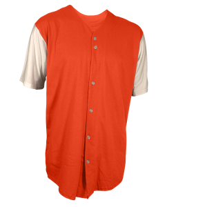 YOUTH BASEBALL JERSEY - Orange, M