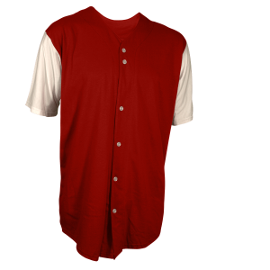 YOUTH BASEBALL JERSEY - Red, M