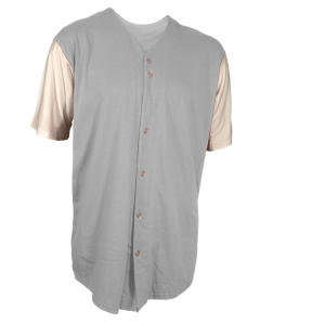 YOUTH BASEBALL JERSEY - Silver, M