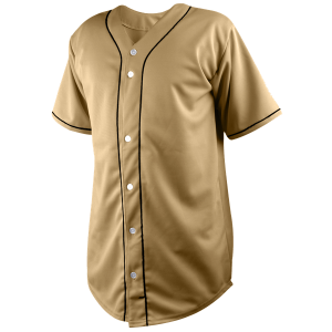 ADULT  BASEBALL JERSEY - Vegas Gold, M