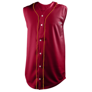 ADULT  BASEBALL JERSEY - Cardinal / Gold, M