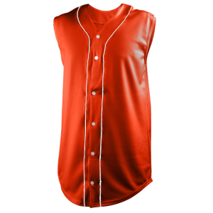 ADULT  BASEBALL JERSEY - Orange, M