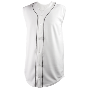 ADULT  BASEBALL JERSEY - White / Black, M