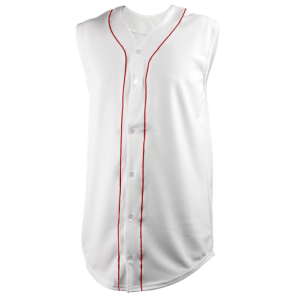 ADULT  BASEBALL JERSEY - White / Red, M