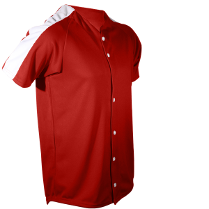 ADULT  BASEBALL JERSEY - Red, M