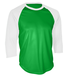 ADULT  BASEBALL JERSEY - Kelly Green, M