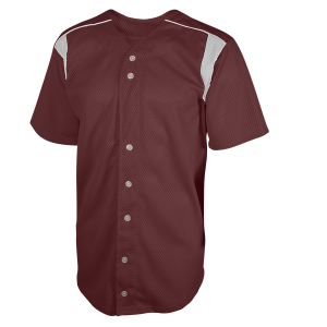 YOUTH  BASEBALL JERSEY - Maroon, M