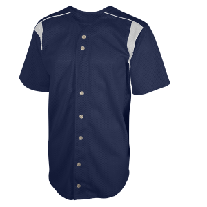 YOUTH  BASEBALL JERSEY - Navy Blue, M