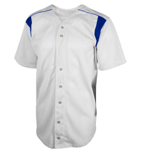 YOUTH  BASEBALL JERSEY - White / Royal, M