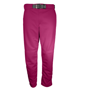 YOUTH FAKE FLY BASEBALL PANTS - Fuchsia, M