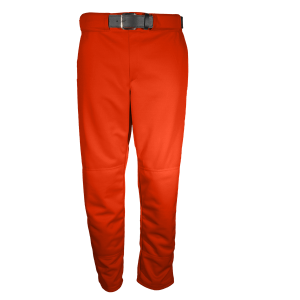 YOUTH FAKE FLY BASEBALL PANTS - Orange, M