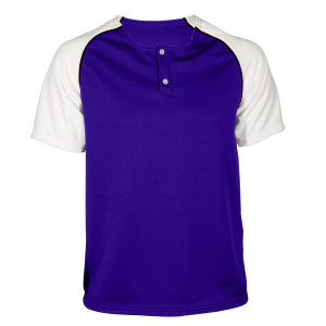 ADULT  BASEBALL JERSEY - Purple, M
