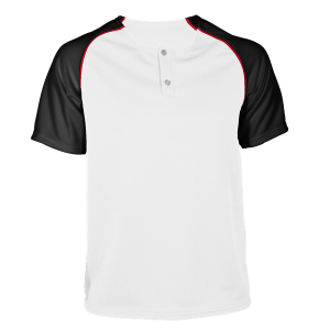 ADULT  BASEBALL JERSEY - White, M