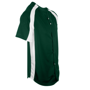 ADULT  BASEBALL JERSEY - Dark Green, M