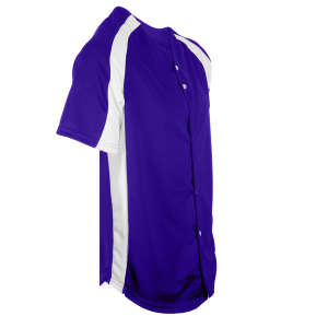 ADULT  BASEBALL JERSEY - Purple, M