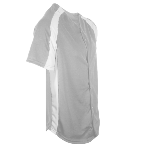 ADULT  BASEBALL JERSEY - Silver, M