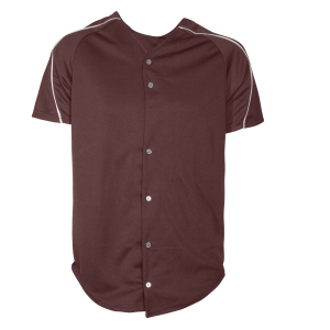 ADULT  BASEBALL JERSEY - Brown, M