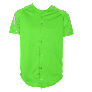ADULT  BASEBALL JERSEY - Neon Green, M
