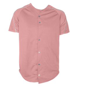 ADULT  BASEBALL JERSEY - Pink, M