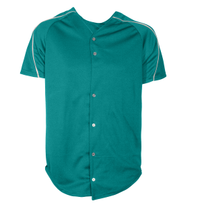 ADULT  BASEBALL JERSEY - Teal, M