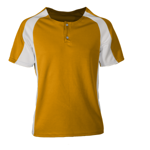 YOUTH  BASEBALL JERSEY - Gold, M